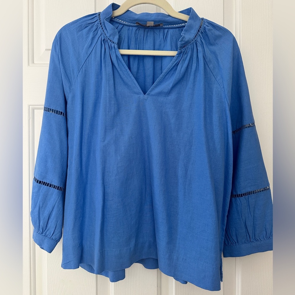 LOFT V-Neck Peasant Blouse - Women's Top